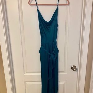 Green Cowl Neck Jumpsuit